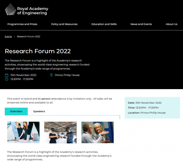 Royal Academy of Engineering Research Forum 2022 - Alejandro Frangi Presentation